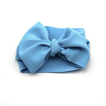 Load image into Gallery viewer, Adjustable Big Bow Headwrap Top Knot Headbands Over Sized Bow Hair Turban for Newborn Girl