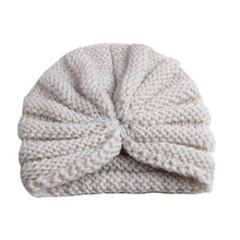 Load image into Gallery viewer, Handmade Knitted Winter Baby Hat for Girls Candy Color Enfant Baby Beanie Turban Hats Newborn Baby Cap