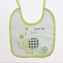 Load image into Gallery viewer, Soft Newborn Cotton Elephant Feeding Burp Cloth Waterproof Infant Animal Double Layer Bandana Feeding Bib For Kids
