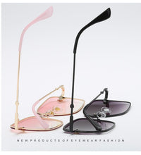 Load image into Gallery viewer, Luxury Square Modern WIth Metal Luxury Bee Sunglasses For Women and Ladies With Retro Brand designer Metal Frame Oversized Style And Grandient Glasses