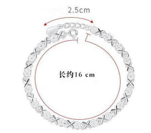 将图片加载到图库查看器,Top Quality Elegant 925 Sterling Silver Luxury Bracelets For Women Wedding Accessories Lady Fashion Zircon Geometric Bracelet Girl Gift