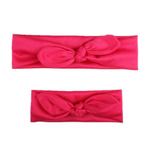 Load image into Gallery viewer, Mother & Baby Hair Bands Kids Headband Parent-kid Rabbit Ear Knot Headwear Turbans Hair Accessories Set
