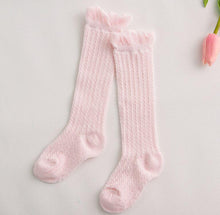 Load image into Gallery viewer, Modern Baby Girl Pure Cotton Summer High knee Mesh Breathable Cotton Long Girl Socks