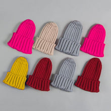 Load image into Gallery viewer, Modern Luxury Solid Baby Boy Girl Autumn Winter Beanie Warm Cap For Kids In Elegant Design