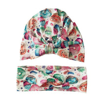 Load image into Gallery viewer, Luxury Mdoern Set 2PCS Baby and Mom Headbands Set Flower Bowknot Newborn Turban Cross-tied Mommy Headband Bow