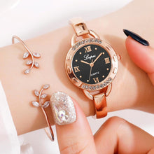 将图片加载到图库查看器,Metal Strap Ladies Bracelet Watch Fashion Simple Dial Small And Exquisite Ladies Watches Clock For Female and Girls