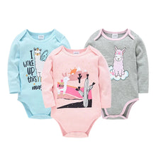 Load image into Gallery viewer, 3/6 PCS Kavkas Cotton Baby Bodysuit Long Sleeve Set for Newborn Boys & Girls 0β12 Months