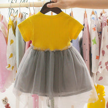 Load image into Gallery viewer, Fashion Modern New Spring Toddler Kids Baby Girls Patchwork Tulle Casual Princess Dress For Girls