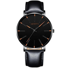 将图片加载到图库查看器,Minimalist Men's Fashion Ultra Thin Watch Simple Men Business Stainless Steel Mesh Belt Quartz Watch Relogio Masculino