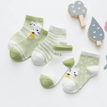 Load image into Gallery viewer, 5Pair Set Cotton Baby Girls Socks Thin Summer Breathable Mesh Kids Toddler Socks Cute Cartoon Children Socks Infant Socks for Kids