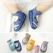 将图片加载到图库查看器,Modern Elegant Baby Girls & Boys Autumn Winter Cotton Soft Sole Cartoon Shoes Socks For Baby Kids