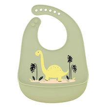 将图片加载到图库查看器,Silicone Baby Bibs waterproof Baby Saliva Towel Animal Adjustable Cloths Bandana Soft Feeding Cartoon Bib For Kids