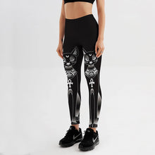 将图片加载到图库查看器,Summer style Hot Leggings For Women's cute Black white cat Digital Printing Elasticity Pants pants Plus size Drop ship