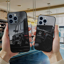 Load image into Gallery viewer, Black Case For Iphone 5 5s SE 2020 6 6s 7 8plus x 10 XR XS 11 12 13 Mini Pro MAX Silicon Cover Car Design Matte Black Silicone Back Cover For iPhone