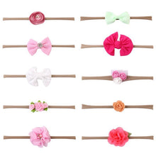 将图片加载到图库查看器,Luxury Modern 10PCS Set Kids Headband Bow For Girl Rabbit Ear Hairbands Turban Knot Kids Turbans Accessories Headband