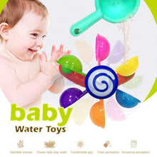 Load image into Gallery viewer, Baby Bath Toys Kids Bathroom Bathtub Bathing Toy Scoop Water Windmill Waterwheel Kids fun