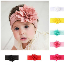 Load image into Gallery viewer, Modern Baby Headband Turban Flower Bow Newborn Baby Girl Headbands Elastic hairband For Girls Baby