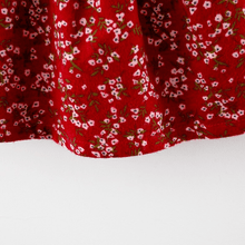将图片加载到图库查看器,Modern Retro Girl Dress For Winter Newborn Infant Dress Fashion Cute Cotton Floral Bow baby Party Dress