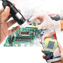 Load image into Gallery viewer, Professional USB Digital Microscope 1000X 1600X 8 LEDs 2MP Electronic Microscope Endoscope Zoom Camera Magnifier+ Lift Stand