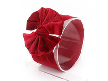 Load image into Gallery viewer, New Large Bow Baby Headband Velet Soft Bowknot Girl Accessories Hair Solid Messy Bows Toddler Headbands Baby Head Wraps Turban Big Bow for Girls