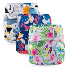 Load image into Gallery viewer, Hook & Loops Pocket Diaper - cloth Inner Waterproof Washable Reusable Baby Diaper For Kids
