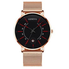 Load image into Gallery viewer, Men Watches Luxury Fashion Mens Business Watch Ultra Thin Stainless Steel Mesh Belt Quartz Wrist Watch For Men's and Boys