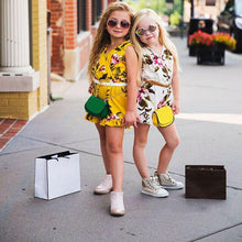 将图片加载到图库查看器,Modern Luxury Girl Clothes Kids Baby Girls Floral Jumpsuit Sleeveless Romper Clothes Outfits Set Dress For Girls In Floral Modern Summer Design