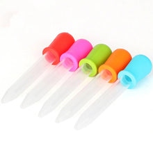将图片加载到图库查看器,6pcs 5 ml Droppers Plastic Silicone Baby Pipettes Devices Infant Droppers Feeders Pipette Dropper For School Lab Supplies