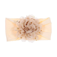 Load image into Gallery viewer, Cute 1PCS Baby Girls Lotus Flower Nylon Headband Knot Elastic Newborn Toddler Headwraps Kids Hair Accessories Gifts