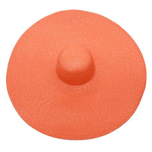 Load image into Gallery viewer, Women Oversized Foldable Summer Large Wide Hat Beach Straw Hat Cute Sun Cap Retro Foldable Handmade Big Hats Ladies UV Protection Hat Vintage Summer Sun Beach Hats