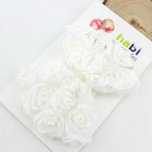 Load image into Gallery viewer, Handamde Baby Headband Bow-knot Handmade Hair Accessories Lace Chiffon Pearl Elastic Bow for Baby Girls