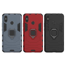 Load image into Gallery viewer, Hybrid Shockproof Case for Xiaomi Mi Max 3 Armor Ring Magnetic Car Holder Kickstand Hoslter For Xiaomi MiMax 2 Soft Bumper Cover
