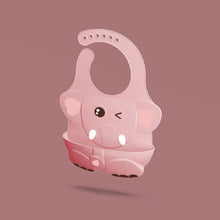 将图片加载到图库查看器,Silicone Baby Eating Bib Children Adjustable Large Boy Girl Saliva Pocket Super Soft Waterproof Bibs For Kids