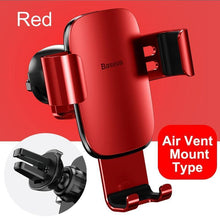 Load image into Gallery viewer, 360 Degree Rotation Car Phone Holder For Car Air Vent / CD Slot Mount Phone Holder Stand Metal Gravity Mobile Phone Holder