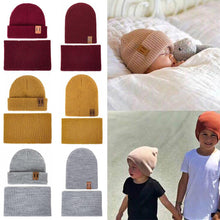 Load image into Gallery viewer, Modern Baby Set Hat Cap and Scrif And Snood Warm Hat Scarf Caps Scarves Knit Hats For Kids
