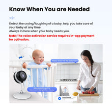 Load image into Gallery viewer, 3MP Wireless Smart AI Home Security Camera β Two-Way Audio, Motion Detection, Night Vision