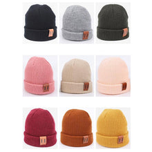 将图片加载到图库查看器,Warm Baby Winter Hat for Kids Beanie Knit Children Hats for Girls & Boys Baby Cap For Kids and Mother/Dad