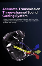 Load image into Gallery viewer, AUDIOSENSE DT600 HiFi Stereo 6BA IEMs with Detachable MMCX Cable 3D Printing Resin Shell Away from Bustle Immersed in Music