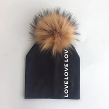 将图片加载到图库查看器,Newborn Kids Cotton Hats Cap With Pom Children's Hat Boy Accessories Toddler Caps