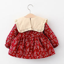 将图片加载到图库查看器,Toddler Baby Girls Dress Autumn Long Sleeve Kids Bow Princess Collar Dresses Costume