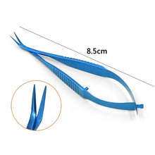 Load image into Gallery viewer, Titanium alloy Ophthalmic microsurgery Stainless steel scissors animal experiment 8.5cm Venus scissors surgical tools
