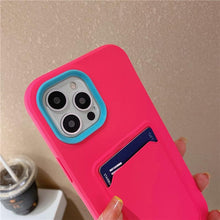 Load image into Gallery viewer, Modern Card Candy Color Phone Case For iPhone 12 11 13 Pro Max 12 13 Pro 11 Shockproof Bumper Soft Back Cover Colorful Silicone Phone Cover