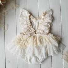 将图片加载到图库查看器,Modern Newborn Baby Girl Flower Lace Romper Bodysuit Jumpsuit Tutu Dress Outfit Clothes Made for Little Prinsess girls between 0-24Months