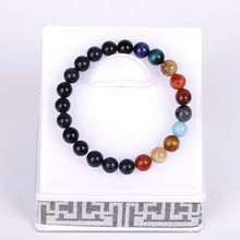 将图片加载到图库查看器,Galaxy Solar System Bracelet Universe Nine Planets Natural Stone Stars Earth Moon Bracelet For Women Man Fashion Jewelry