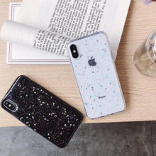将图片加载到图库查看器,Women Glitter Phone Case For Iphone 8 7 Plus 6 6s Star Clear Soft Cover For Iphone 12 11 Pro X Xr Xs Max Starry Night Non Moving Sparkling Shining Glitter Soft Silicone Case