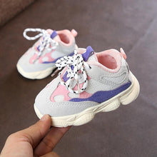 Load image into Gallery viewer, Baby Toddler Shoes New Spring Autumn Soft Bottom Patchwork Kids Sneakers Lace Up Boys Girls Sport Shoes Chaussure Enfant