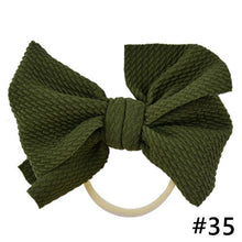 将图片加载到图库查看器,Headband Bow Girl Headbands Nylon Elastic Hair Accessories Photography Props For Baby Girls In Elegant Design