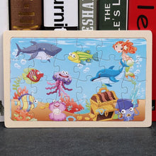 将图片加载到图库查看器,24 Slice Wood Puzzles Children Adults Vehicle Puzzles Wooden Toys Learning Education Environmental Assemble Educational Games For Kids and Babies