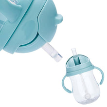 Load image into Gallery viewer, Water Straw Drinking Feeding Bottle Silicone Leakproof With Handles Wide Mouth Suction Babies Cups Bottles for Kids