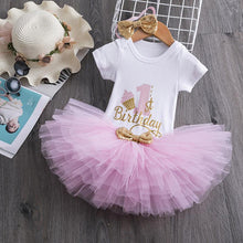 将图片加载到图库查看器,New 1st Birthday Tutu Baby Infant Christening Cake Dresses for Party Kids 1 Year Baby Girl For Birthday Party